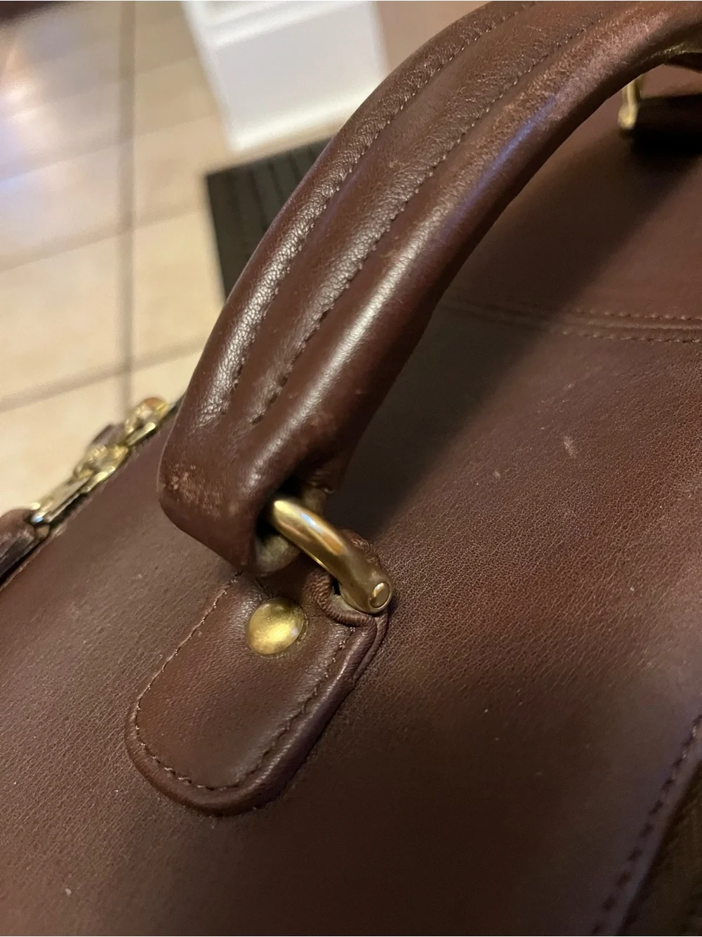 Coach Vintage Mahogany Travel Twill Case